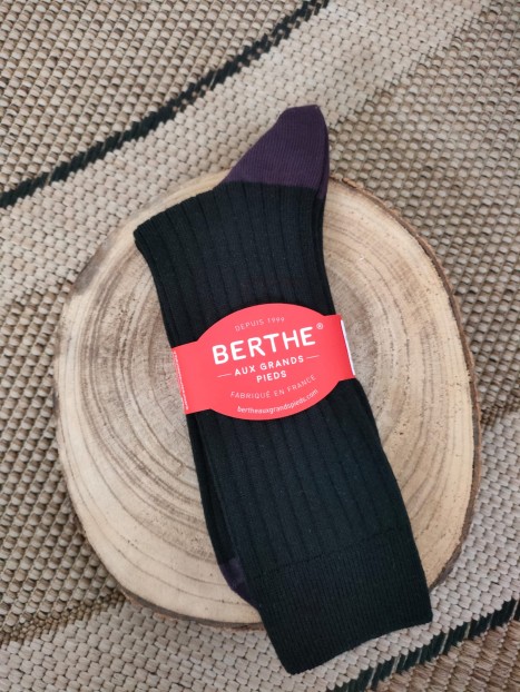 Chaussettes homme laine peignée BABA6 1 - BERTHE AUX GRANDS PIEDS