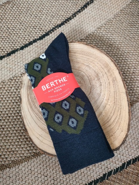 Chaussettes à motifs homme BAG24H 2 - BERTHE AUX GRANDS PIEDS