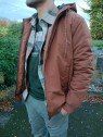 Manteau à capuche marron homme 10061828 270 - TIFFOSI
