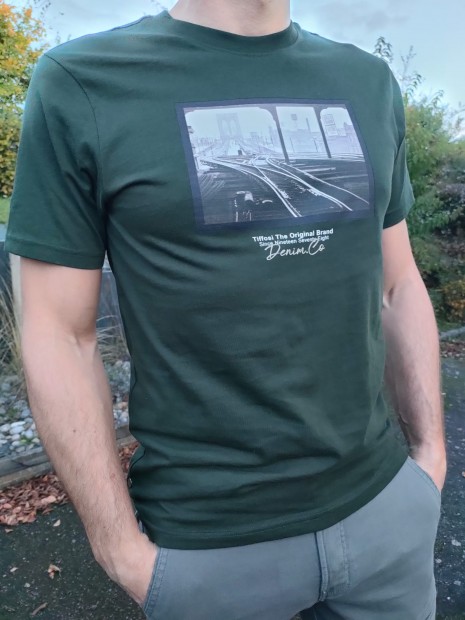 T-shirt vert homme 10061509 834 - TIFFOSI