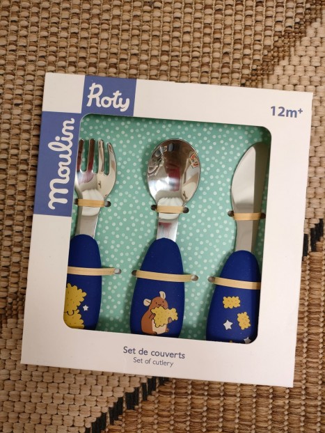 Set couverts silicone Puce & Pilou 684058 - MOULIN ROTY