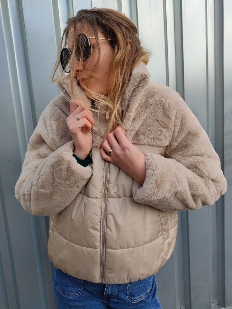 Doudoune beige femme 10062269 134 - TIFFOSI