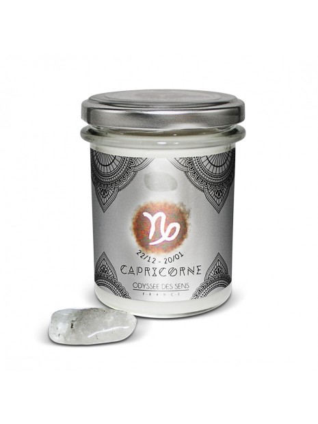 Bougie parfumée avec pierre Capricorne 150 g