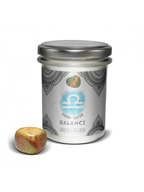 Bougie parfumée avec pierre Balance 150 g