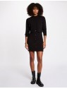 Robe courte noire effet 2 en 1 252-RMCASSY 979 - MORGAN