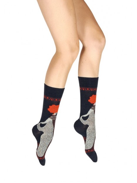 Chaussettes femme La femme 1900 en laine peignée BAG24F 1 - BERTHE AUX GRANDS PIEDS