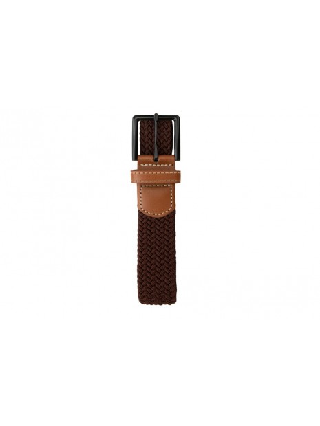 Ceinture tressée extensible marron foncé BB DBRN - GARZINI