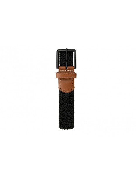 Ceinture tressée extensible noire BB BLK - GARZINI