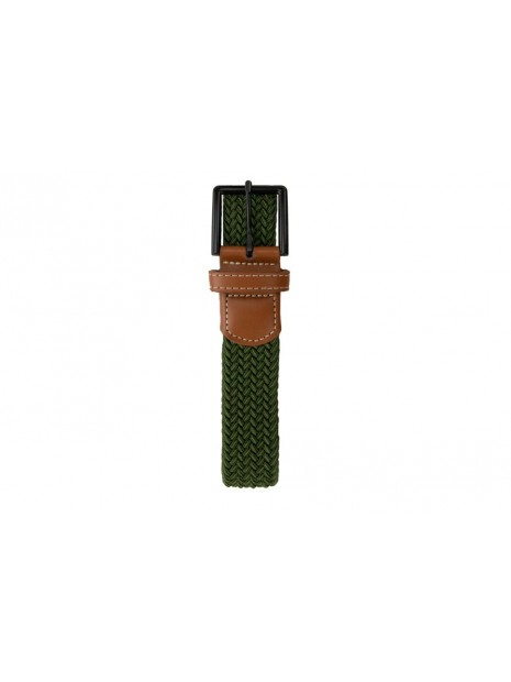 Ceinture tressée extensible verte BB GRE - GARZINI