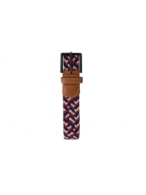 Ceinture tressée extensible beige rouge et bleue BB BEREBL - GARZINI