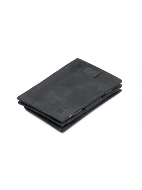 Portemonnaie magique en cuir noir CAV CP3 CB - GARZINI