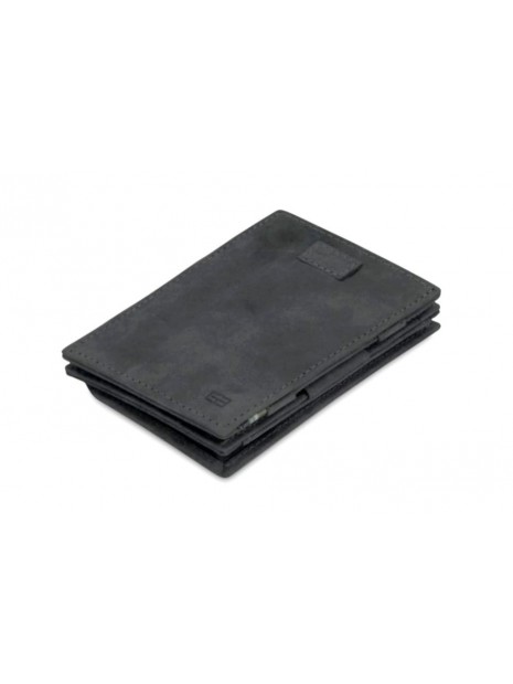 Portemonnaie magique en cuir noir CAV CP3 CB - GARZINI