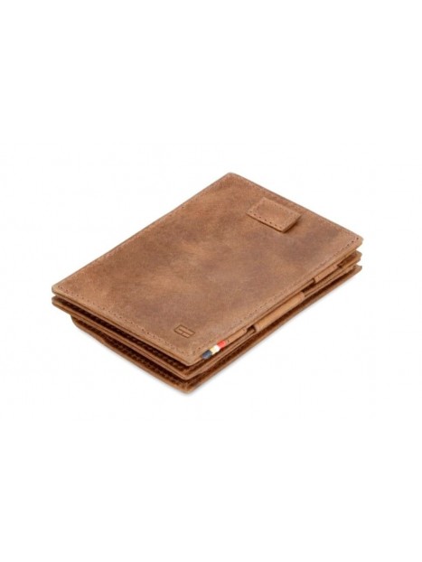 Portemonnaie magique en cuir marron CAV CP3 BRBR - GARZINI