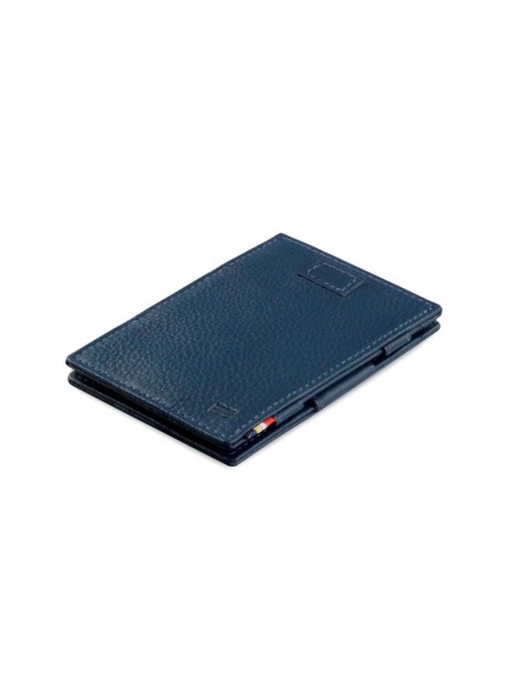 Portefeuille magique en cuir bleu CAV CS4 NBL - GARZINI