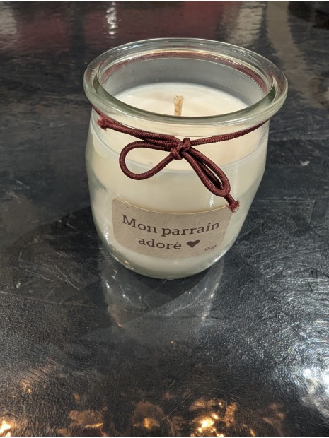 Bougie parfumée Mon parrain adoré