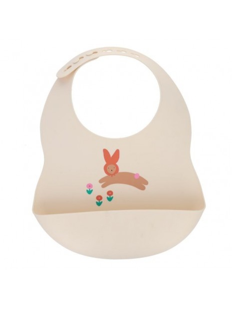 Bavoir récupérateur silicone Chichi pompom 38070 - LE PETIT SOUK