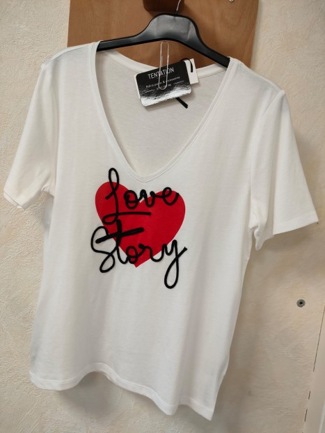 T-shirt femme Love 261-DSTORY 931 - MORGAN