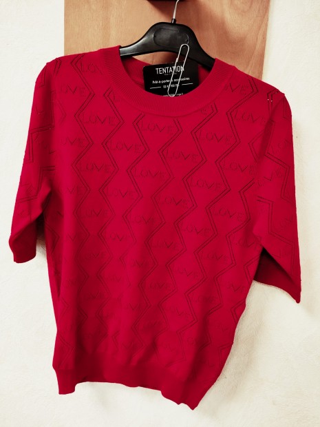 Pull femme rouge Love 261-MIKA 1023 - MORGAN