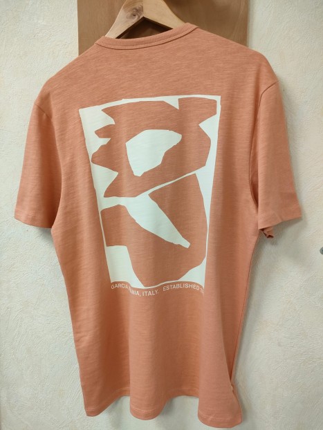 T-shirt saumon imprimé dos homme N261201 5240 - GARCIA