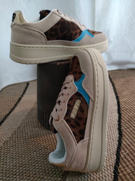 Baskets femme léopard NANCY LP - LPB 89
