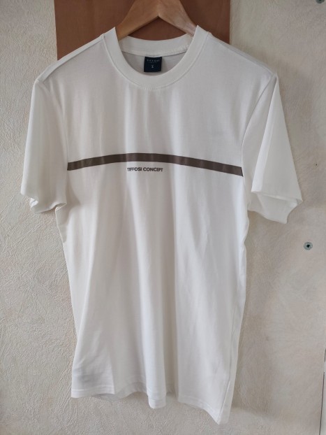 T-shirt blanc col rond homme 10064328 101 - TIFFOSI