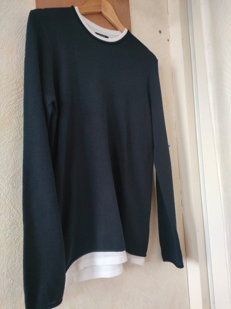 Pull marine col doublé homme 10059036 790 - TIFFOSI