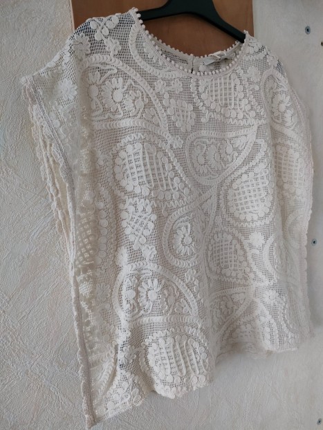 Top dentelle écru O260026 1448 - GARCIA