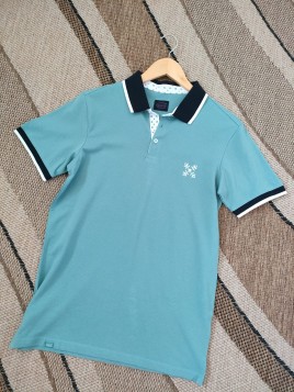 Polo bleu homme NACHEM XCACT - OXBOW