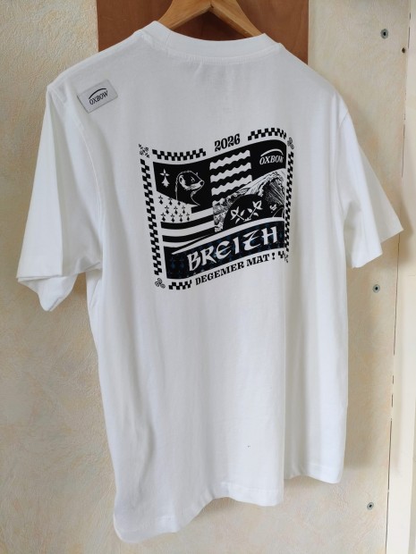 T-shirt homme blanc imprimé dos BREIZH XWHIT - OXBOW