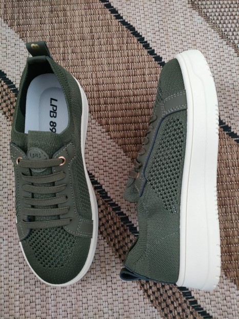 Baskets basses kaki femme NYLA KA - LES PETITES BOMBES