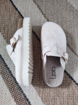 Mules beiges femme NADINE BI - LES PETITES BOMBES