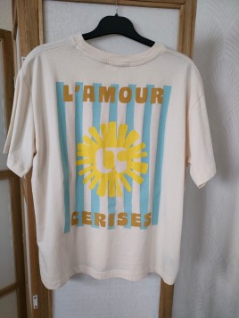 T-shirt femme craie imprimé dos L'amour cerises ONIRA 1999 - LE TEMPS DES CERISES