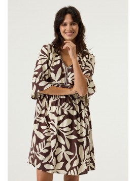 Robe imprimée marron P260283 5688 - GARCIA