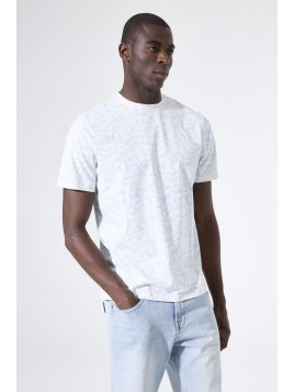 T-shirt homme imprimé bleu Z1034 6353 - GARCIA