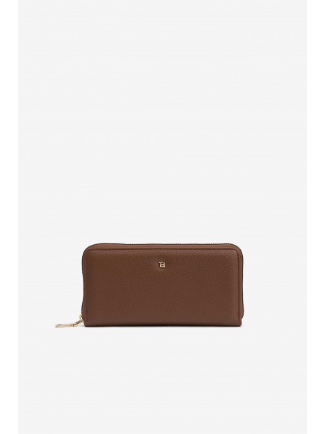 Grand porte-monnaie femme effet cuir marron 10063279 250 - TIFFOSI