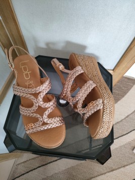 Sandales compensées champagne NIZA MECP - LES PETITES BOMBES