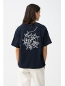 T-shirt marine femme imprimé dos 10064483 798 - TIFFOSI
