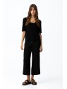 Pantalon large court noir femme 10064589 000 - TIFFOSI