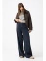 Pantalon marine jambes larges femme 10064604 798 - TIFFOSI