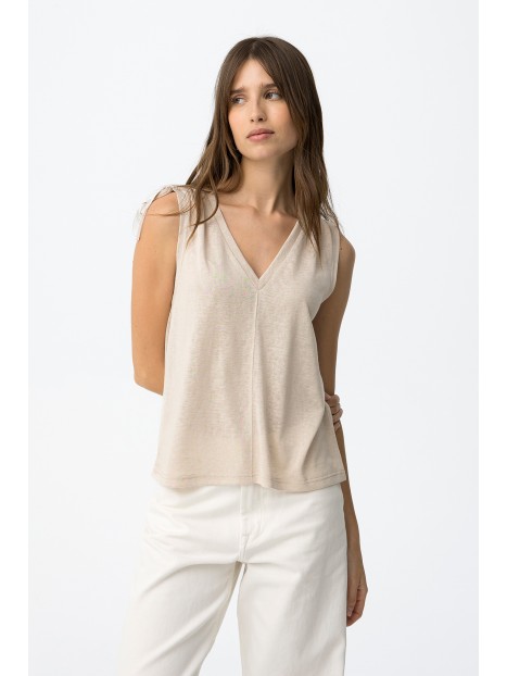 Top beige col V 10064821 134 - TIFFOSI