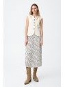 Robe beige sans manches à rayures 10065065 104 - TIFFOSI