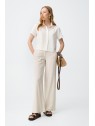 Chemise blanc cassé femme détails dentelle 10065165 110 - TIFFOSI