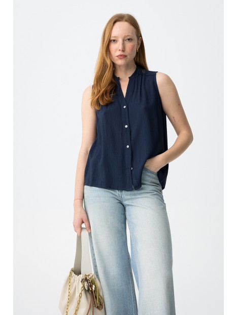 Top marine détails dentelle au dos 10065170 798 - TIFFOSI