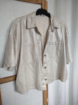 Blouse beige boutonnée col chemise P260238 5775 - GARCIA