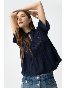 Blouse marine 10065348 798 - TIFFOSI