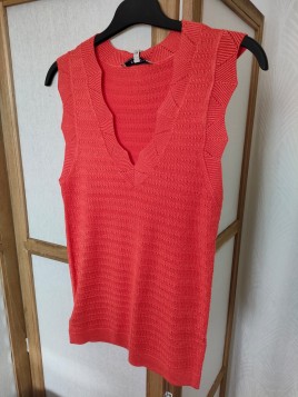 Débardeur maille corail P260220 9965 - GARCIA