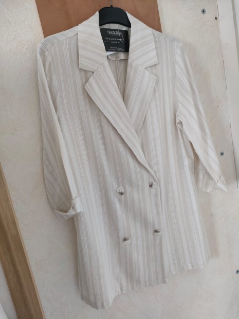 Blazer beige oversize femme 10066279 152 - TIFFOSI