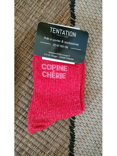 Chaussettes rouges Copine chérie