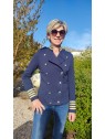 Veste officier courte bleue