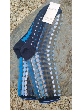 Chaussettes transparentes Vetrata BLEUE - ATELIER ST EUSTACHE